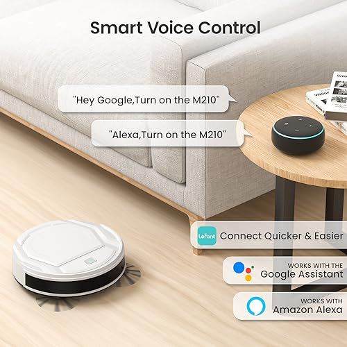 Robot Vacuum Cleaner with Strong Suction, 120 Mins Runtime, Slim, Self-Charging, Wi-Fi/App/Alexa Control J555568