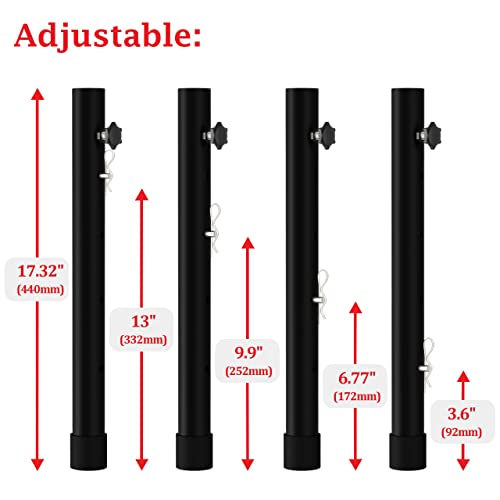 4-Pack Adjustable Folding Table Leg Extenders I92819