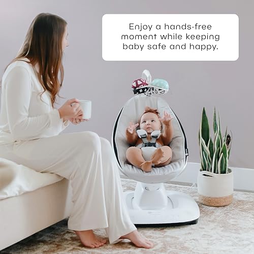 Grey Baby Swing with Bluetooth A136083