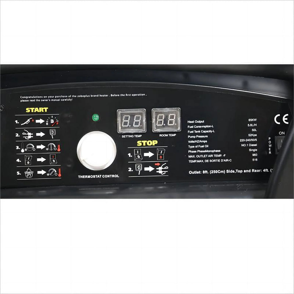 215000BTU Heavy-duty Kerosene Diesel Heater with Thermostat Control U500