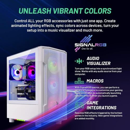 White Gaming PC Desktop, AMD Ryzen 5 3600 3.6GHz, 3060 12GB, 16GB DDR4 3200, 1TB SSD, 600W Gold PSU, Windows 10 Home 64-bit, AC WiFi Q318365