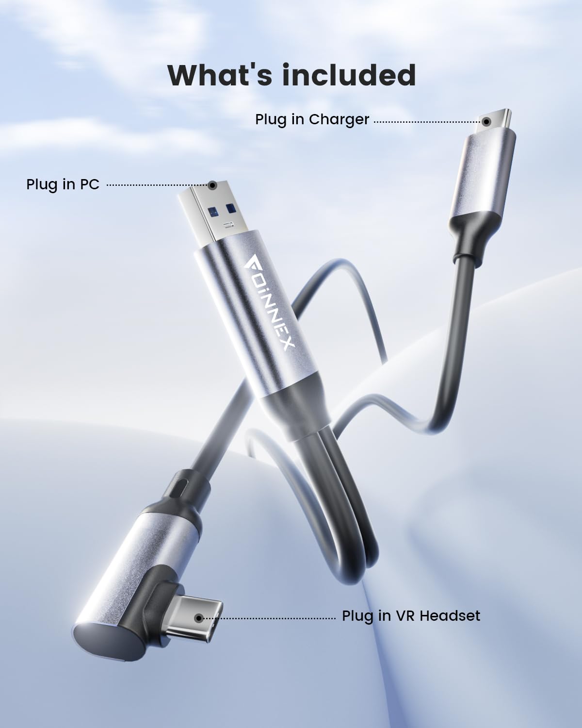16FT USB 3.0 to USB-C VR Cable X177779