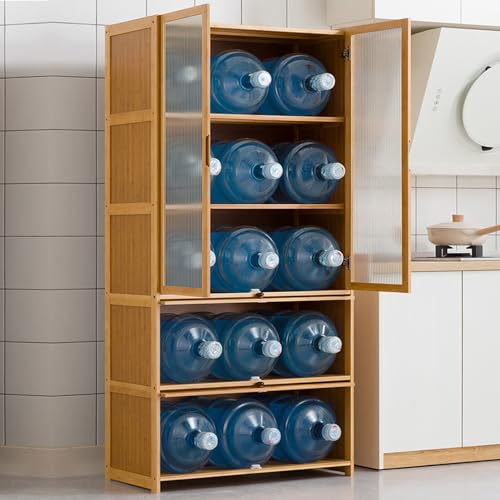 5 Tier Curio Display Cabinet with Acrylic Glass Door C839