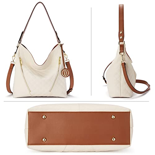 Brown Leather Hobo Shoulder Bag T24059