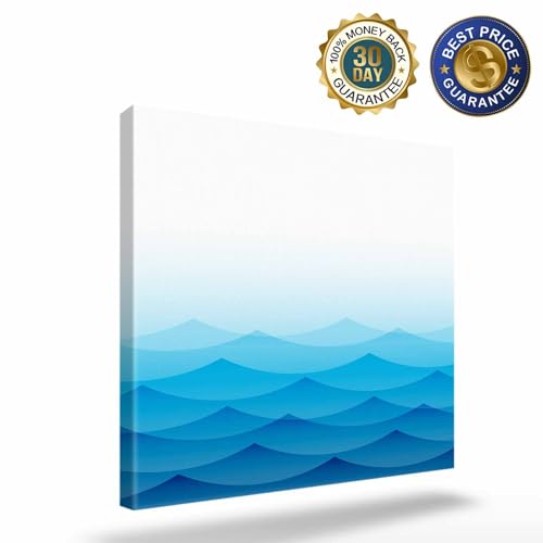 Blue Ocean Waves Canvas Print Wall Art Painting X297