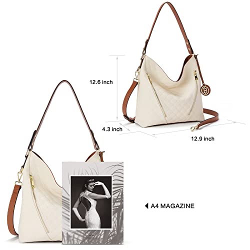 Brown Leather Hobo Shoulder Bag T24059