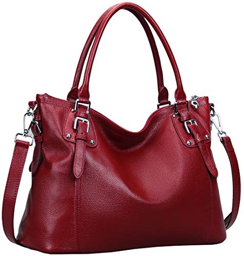 Genuine Leather Tote Shoulder Bag Satchel Purse Top Handle Hobo Crossbody Purse G6456