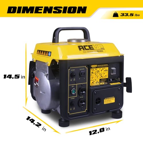 1,200W Gas Powered Portable Generator N965555