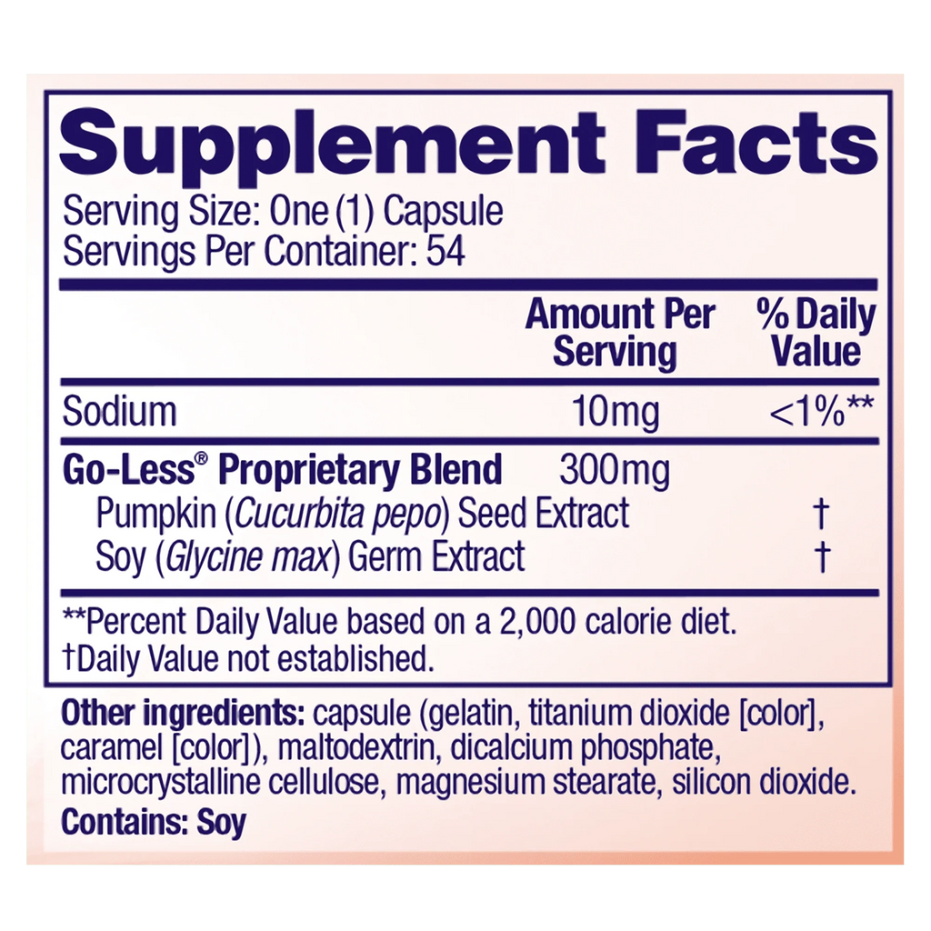 54 Count Bladder Control Supplement Capsules M131101