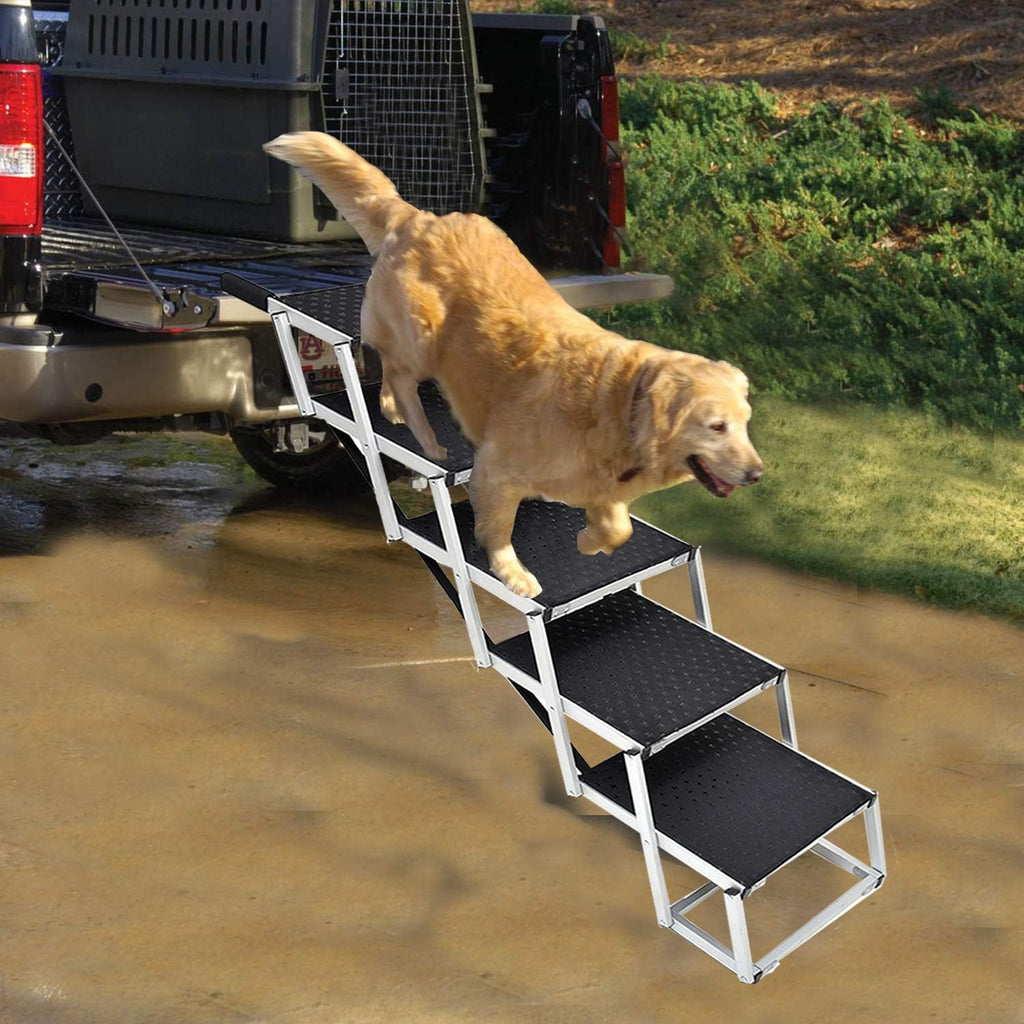 Foldable Aluminum Pet Stairs with Non-slip Surface U6133