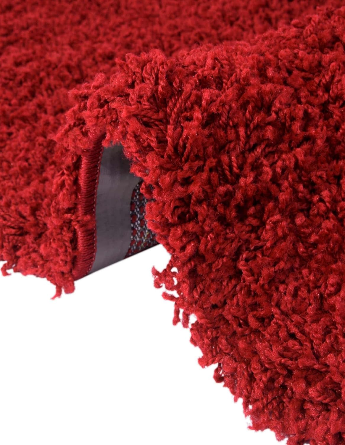 8' x 11' Cherry Red Shag Rug R1734