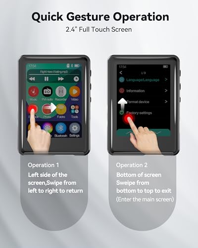 32GB Bluetooth MP3 Player with Touch Screen X63309