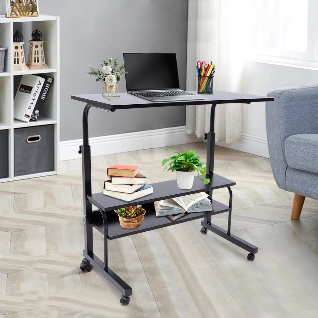 Adjustable Height Desk with Wheels Q812