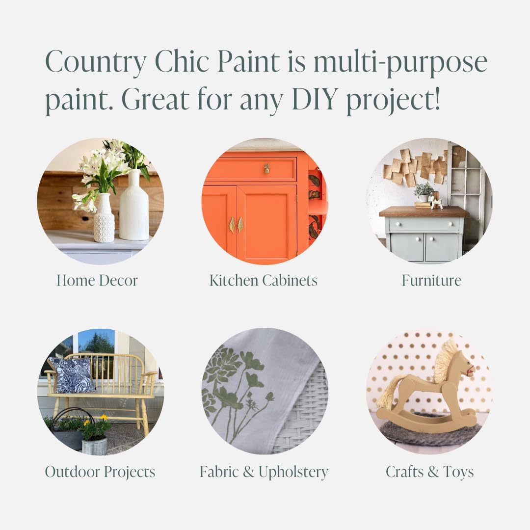 Chalk Style All-in-One Matte Paint Half Pint 8oz White A97715