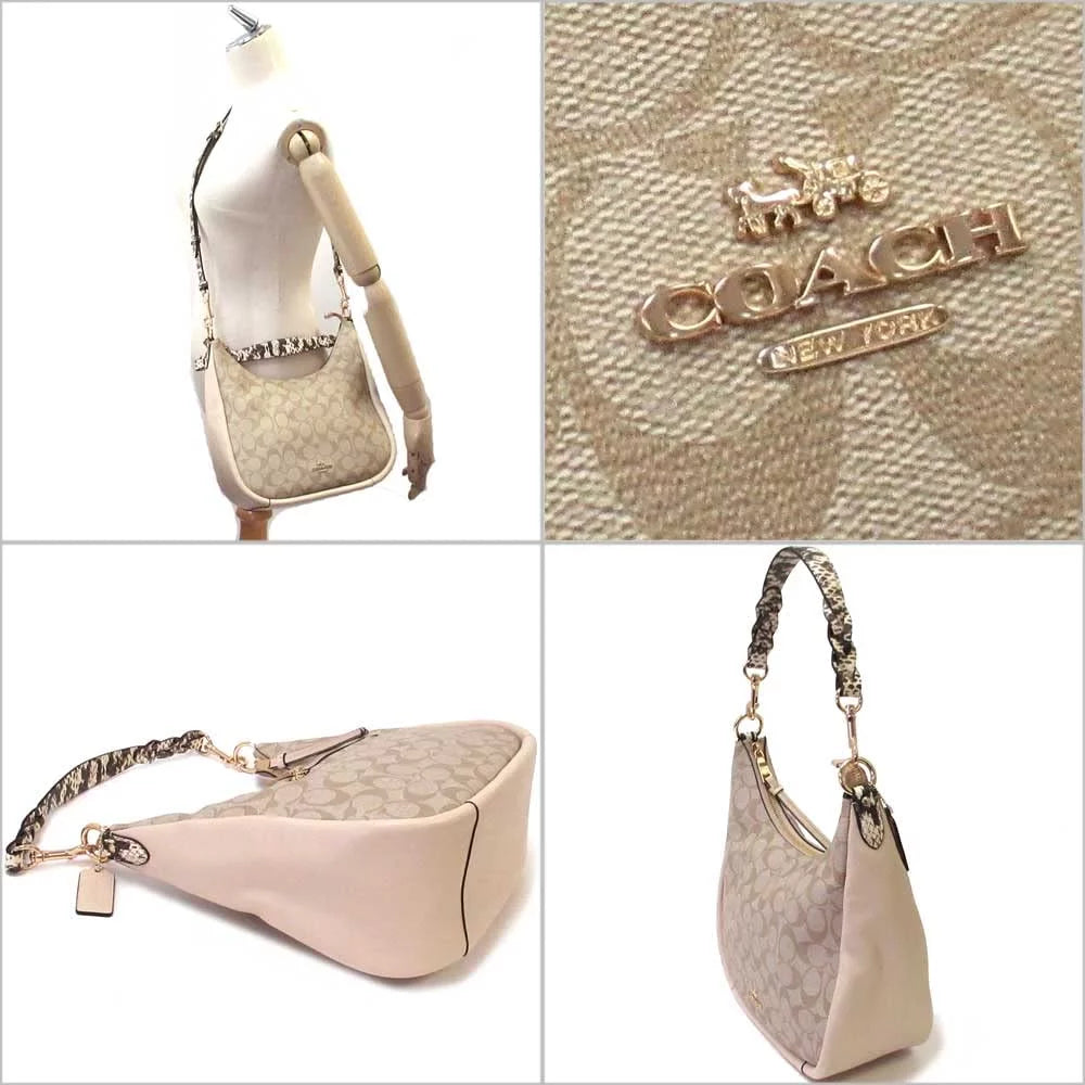 Signature Canvas Hobo Bag F3234