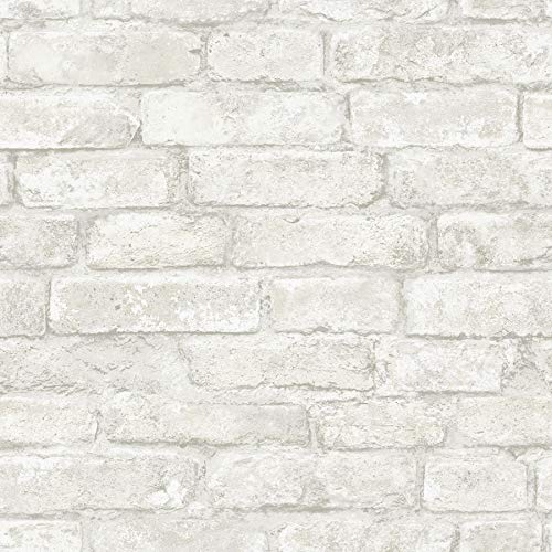 White & Off-White Peel Stick Wallpaper C150