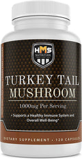 Turkey Tail Mushroom 120 Capsules 1000mg I340586