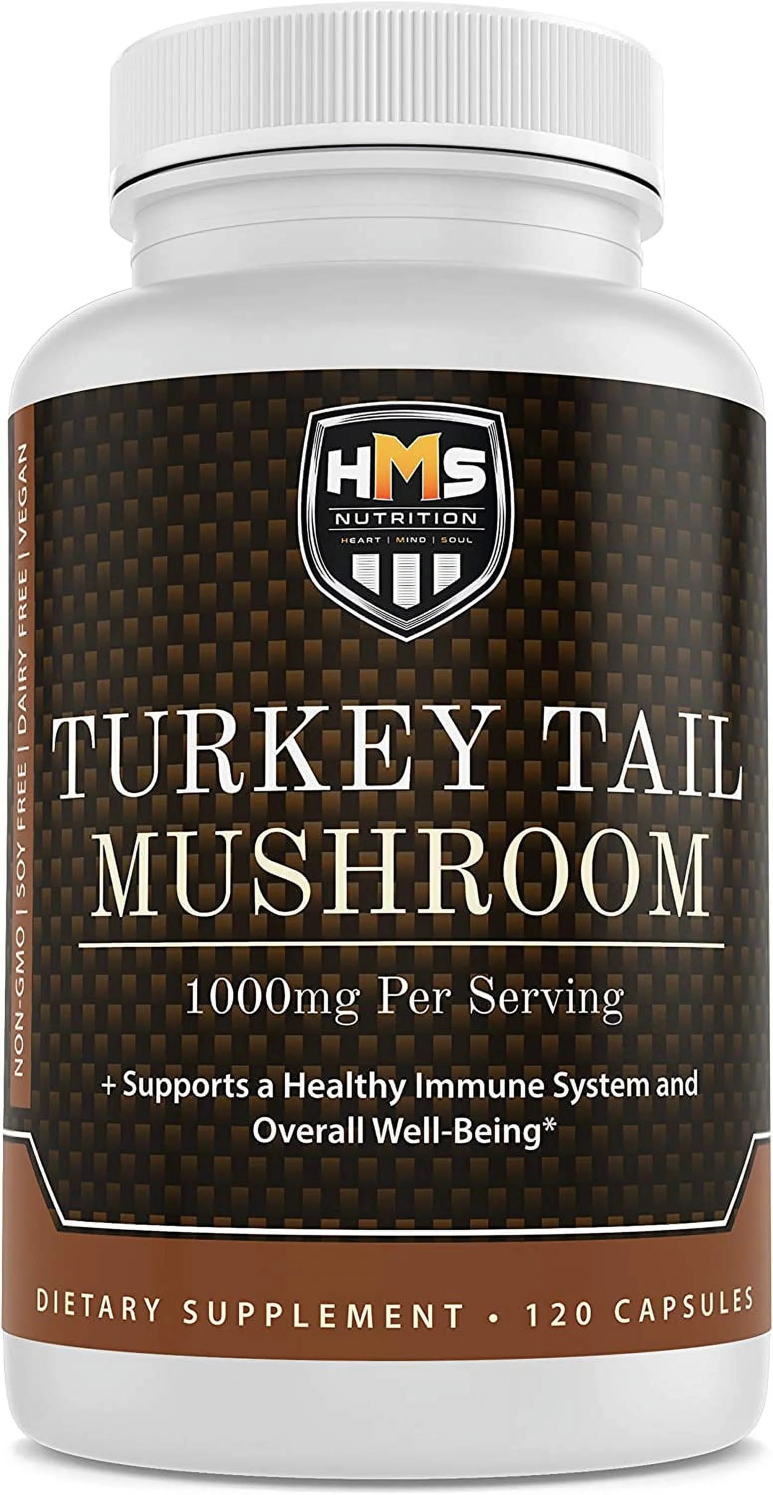 Turkey Tail Mushroom 120 Capsules 1000mg I340586