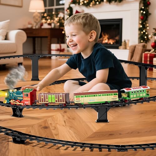 Train Set with Smokes Lights and Sound Electric Track Trains K1076