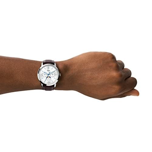 Chronograph Watch with Stainless Steel Bracelet or Genuine Leather Band Z478