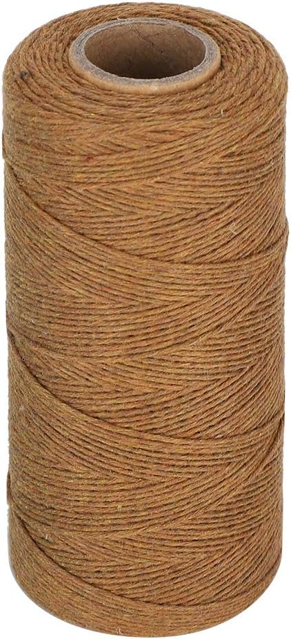 2 Rolls Pure Cotton 8/4 Warp Yarn (Brown + Light Blue) S792