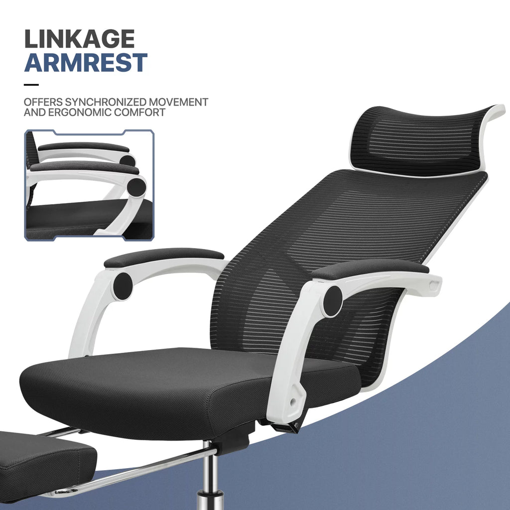 Black Computer Desk and Chair Set with Bookshelf J24218