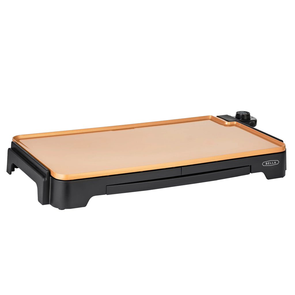 Extra Large Ceramic Griddle with Warming Tray F5523