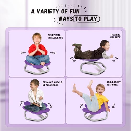 Orange Swivel Chair with Non-Slip Metal Base U9783