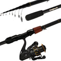 Telescopic Graphite Carbon Fishing Rod and Reel Combo N473