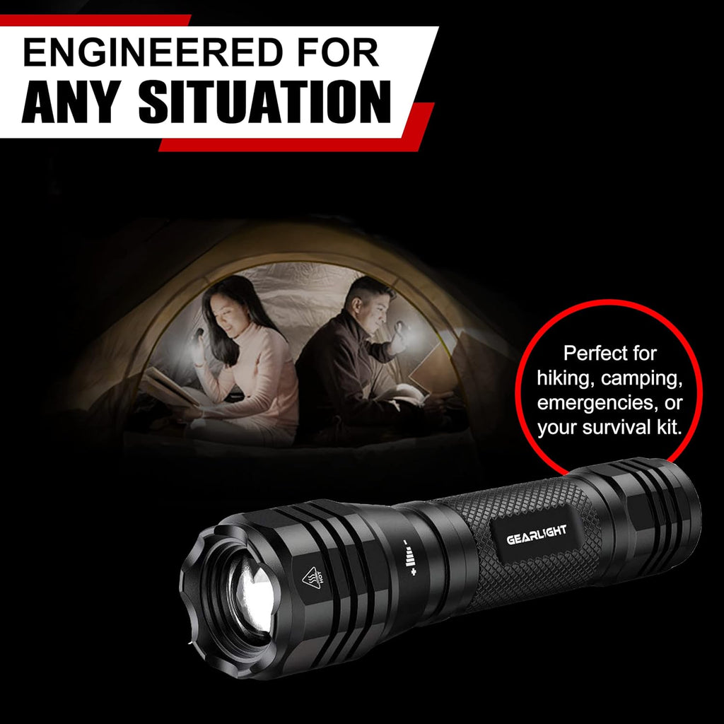 LED Flashlight with Zoomable Beam R6672
