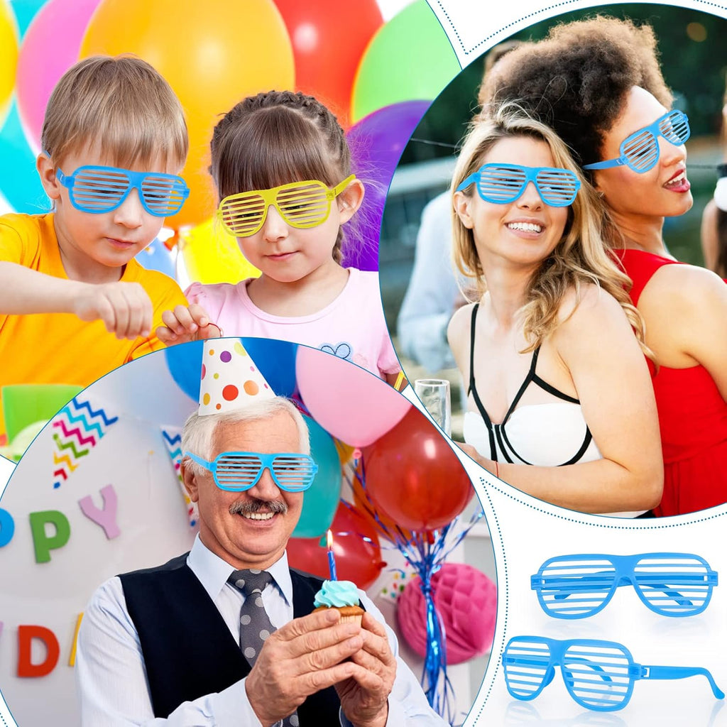 15 Pack Plastic Shutter Shades Sunglasses T12740