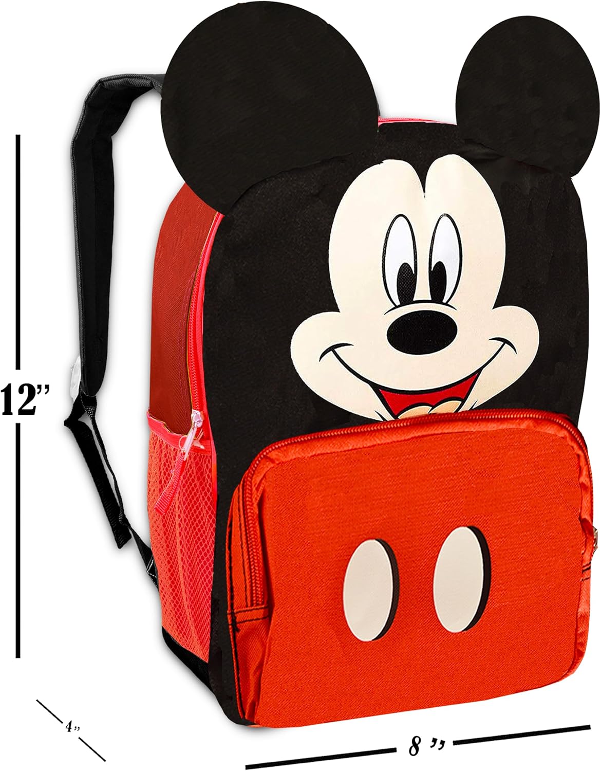 12" Mickey Mini Backpack with 3D Mickey Ears C8818