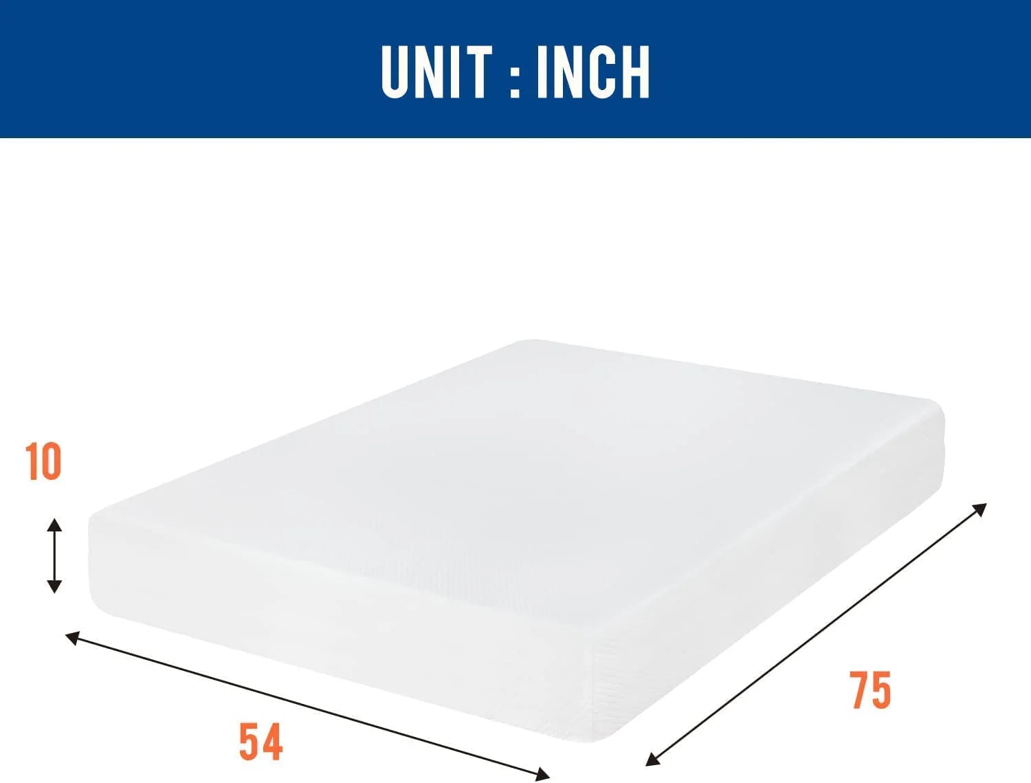 Twin 6 Inch Gel Memory Foam Mattress L254