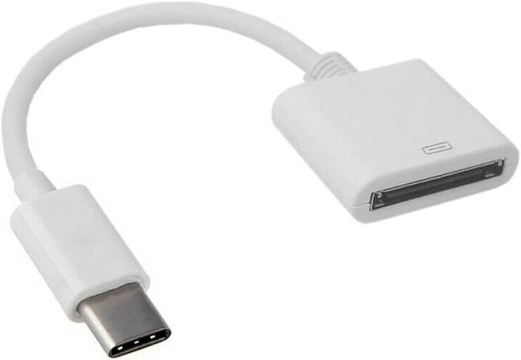 White 30pin Female to USB 3.1 Type-C Sync Data Charging Adapter Cables L4915