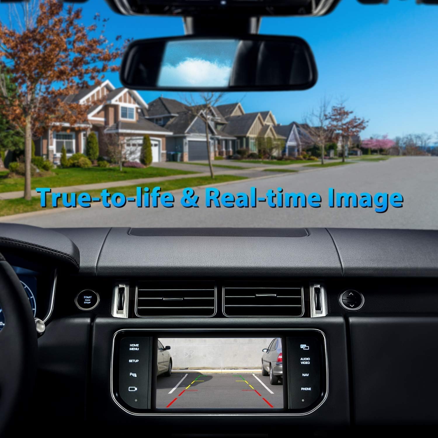Rear Reversing Backup Camera License Plate Camera Night Vision IP68 Waterproof W824