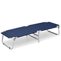 Navy Blue Folding Camping Cot with Storage Bag P5760