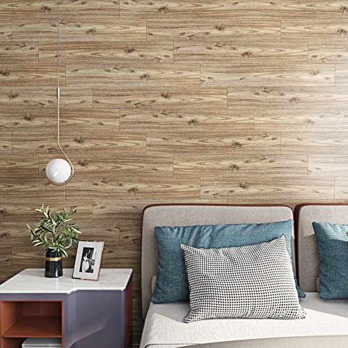 16-Tiles 6X36 Vinyl Flooring Peel and Stick Floor Tile Natural Wood Look Planks Waterproof Vinyl Plank Flooring J178493