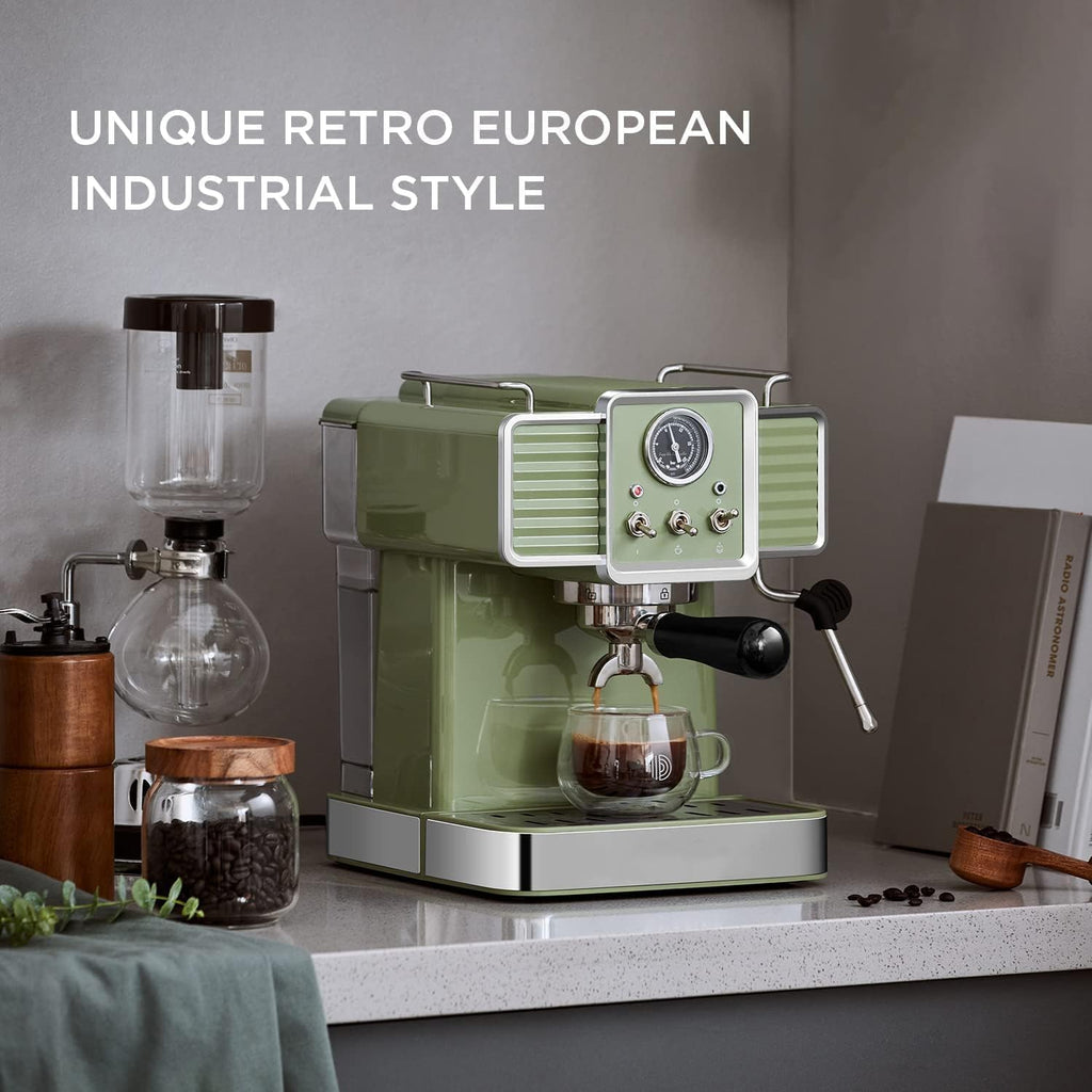15 Bar Espresso Coffee Machine with Milk Frother Steam Wand, 54 Oz Removable Water Tank G370517