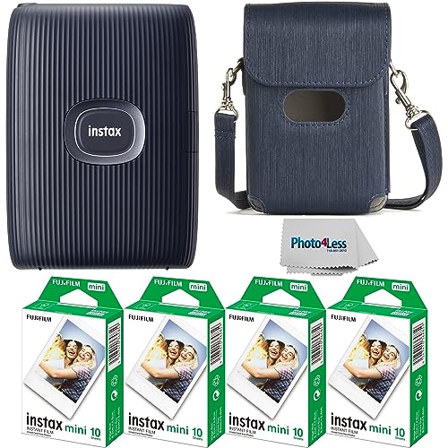 Clay White Instant Printer Bundle with Film 40 Sheets and Protective Case M511