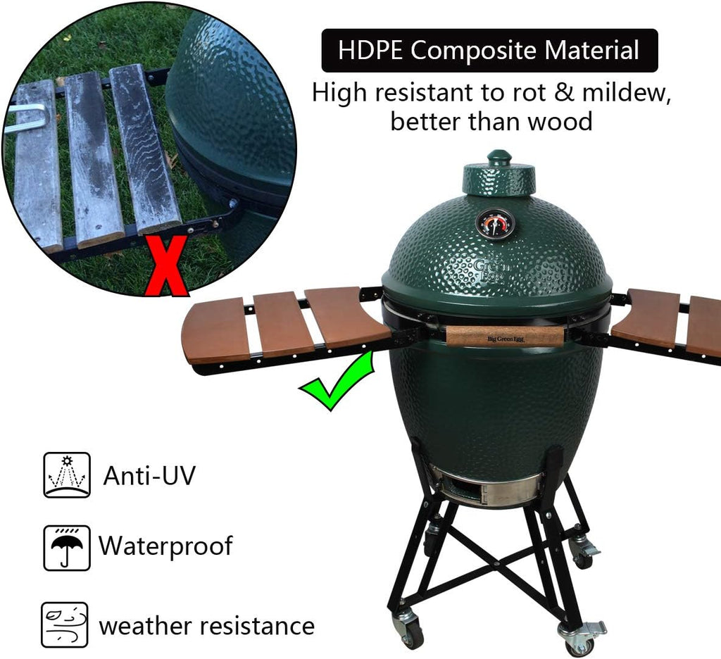 HDPE Grill Side Shelves - 3 Shelves Slats Q827