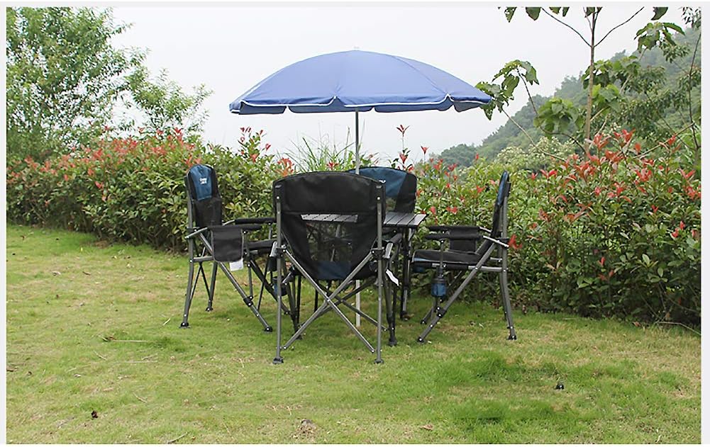 Oversized mesh Camping Folding Chair Blue B385962