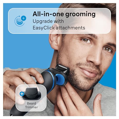 Black 5 Piece Set Electric Foil Shaver with Beard Trimmer H69898
