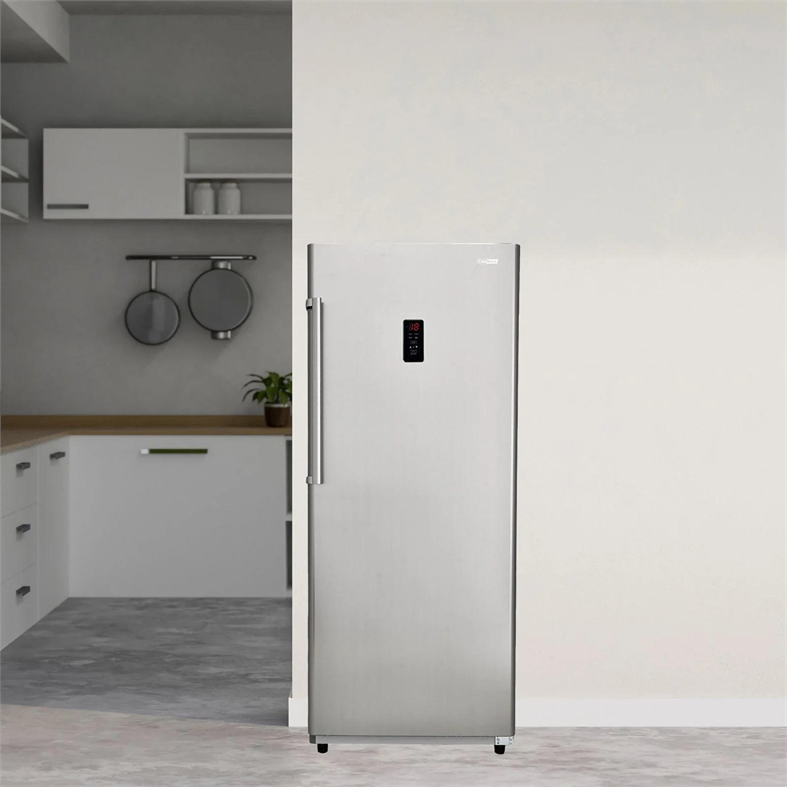 17 cu. ft Convertible Upright Freezer/Refrigerator in Stainless I82924