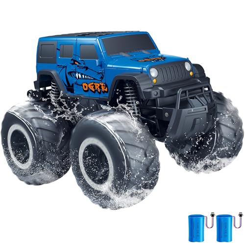 1:16 Waterproof Remote Control Monster Truck Pickup Car 4WD All Terrain Off-Road Toy F230460