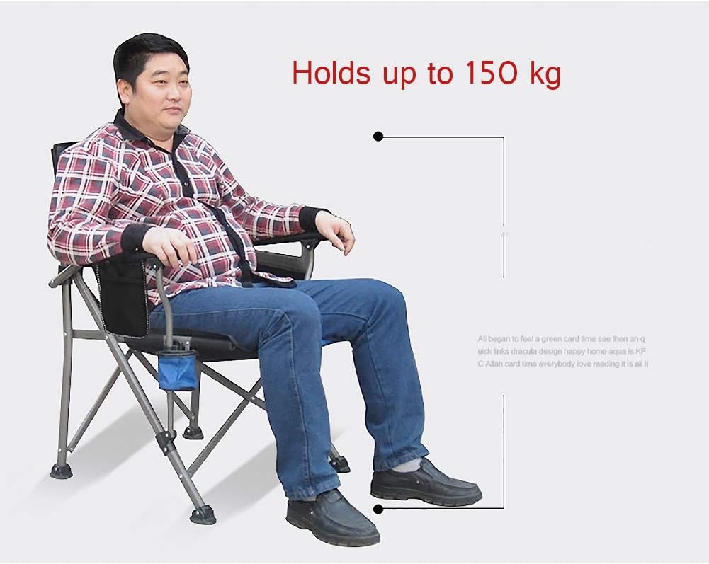 Oversized mesh Camping Folding Chair Blue B385962