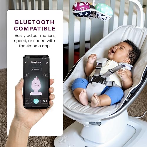 Grey Baby Swing with Bluetooth A136083