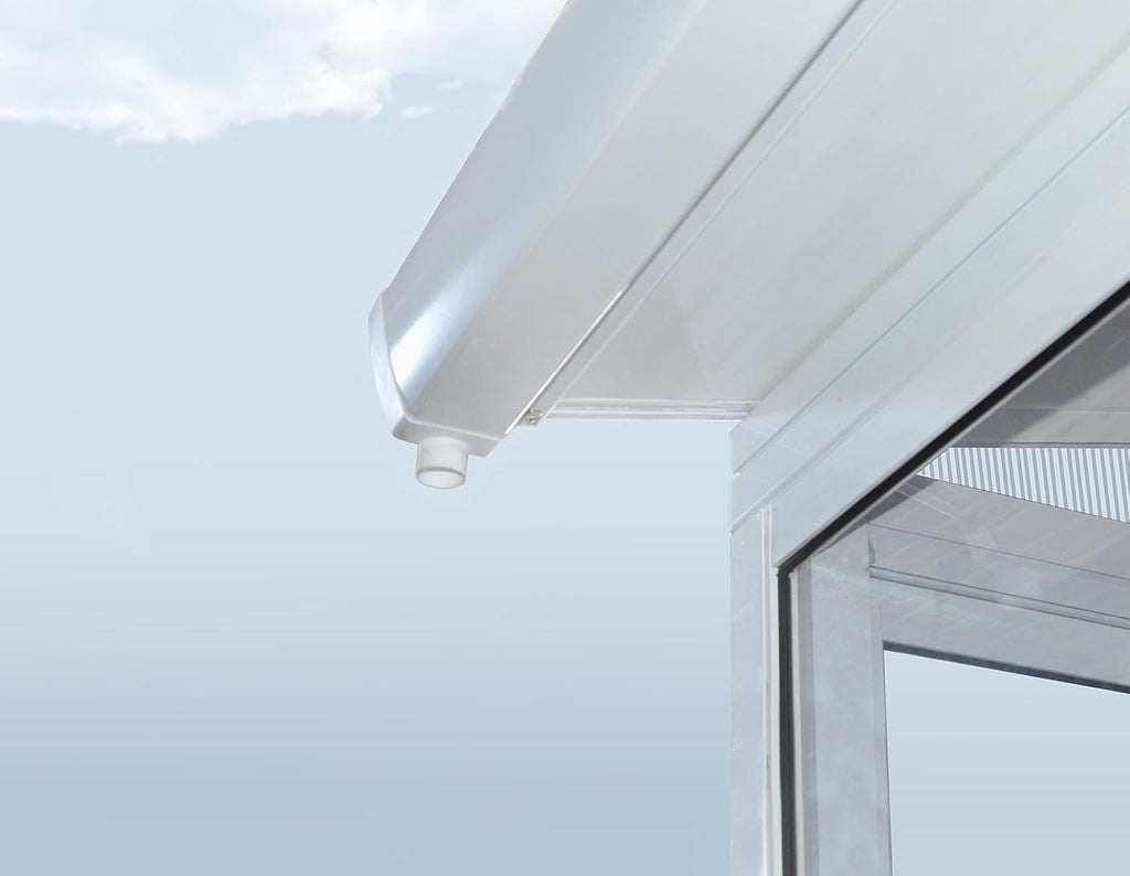 White 10x14 Enclosed Patio Cover Polycarbonate Shelter D79399