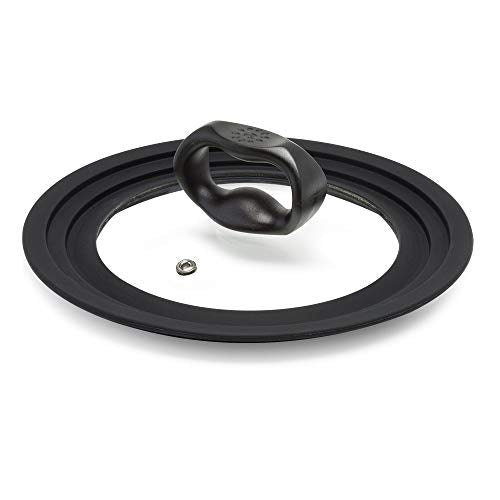 Black Tempered Glass Universal Lid for Cookware T764