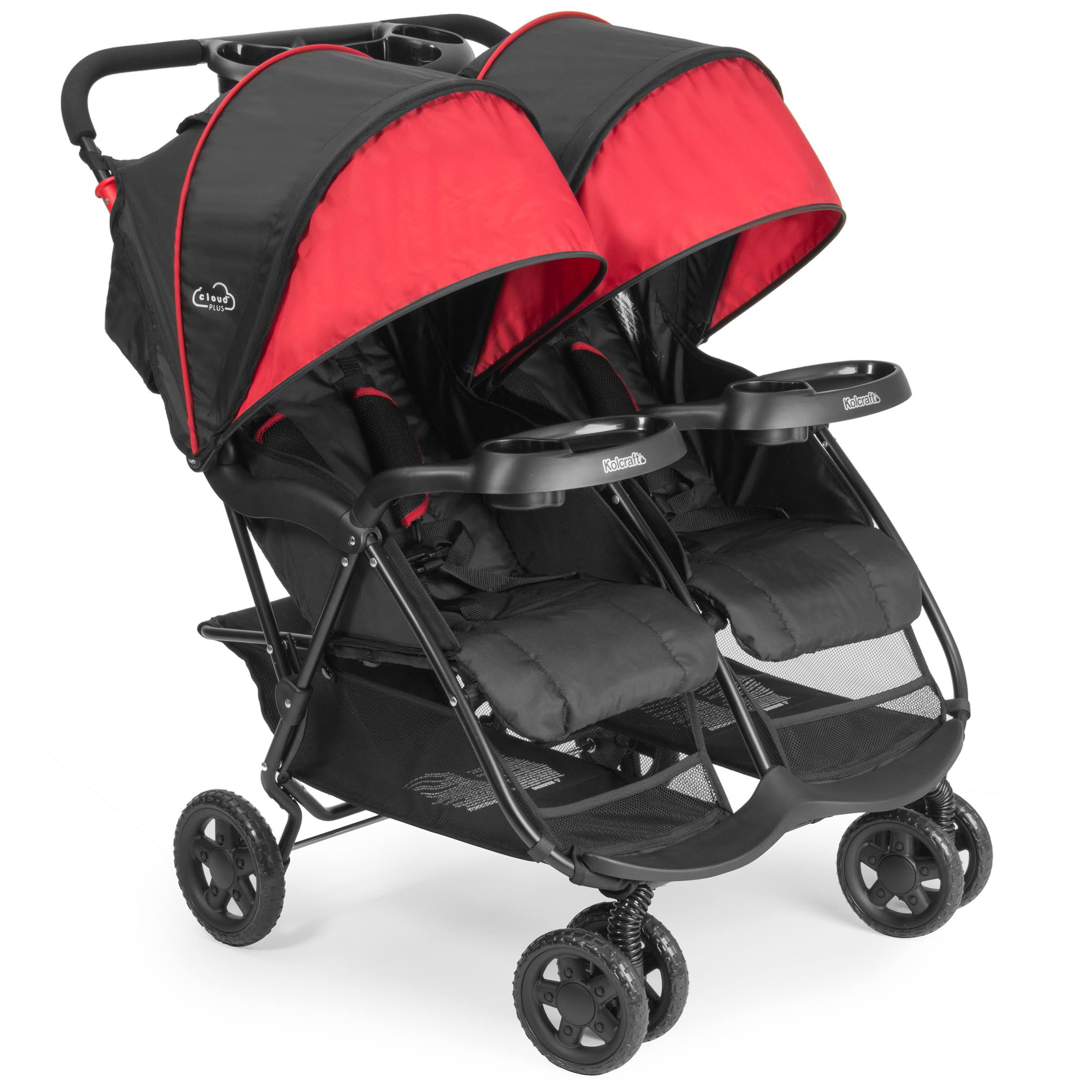 Red/Black Lightweight Double Stroller F392274