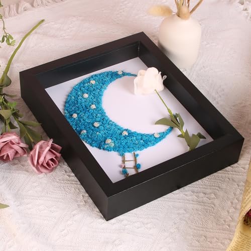 Black Shadow Box Frame 11x14 with Real Glass J89523